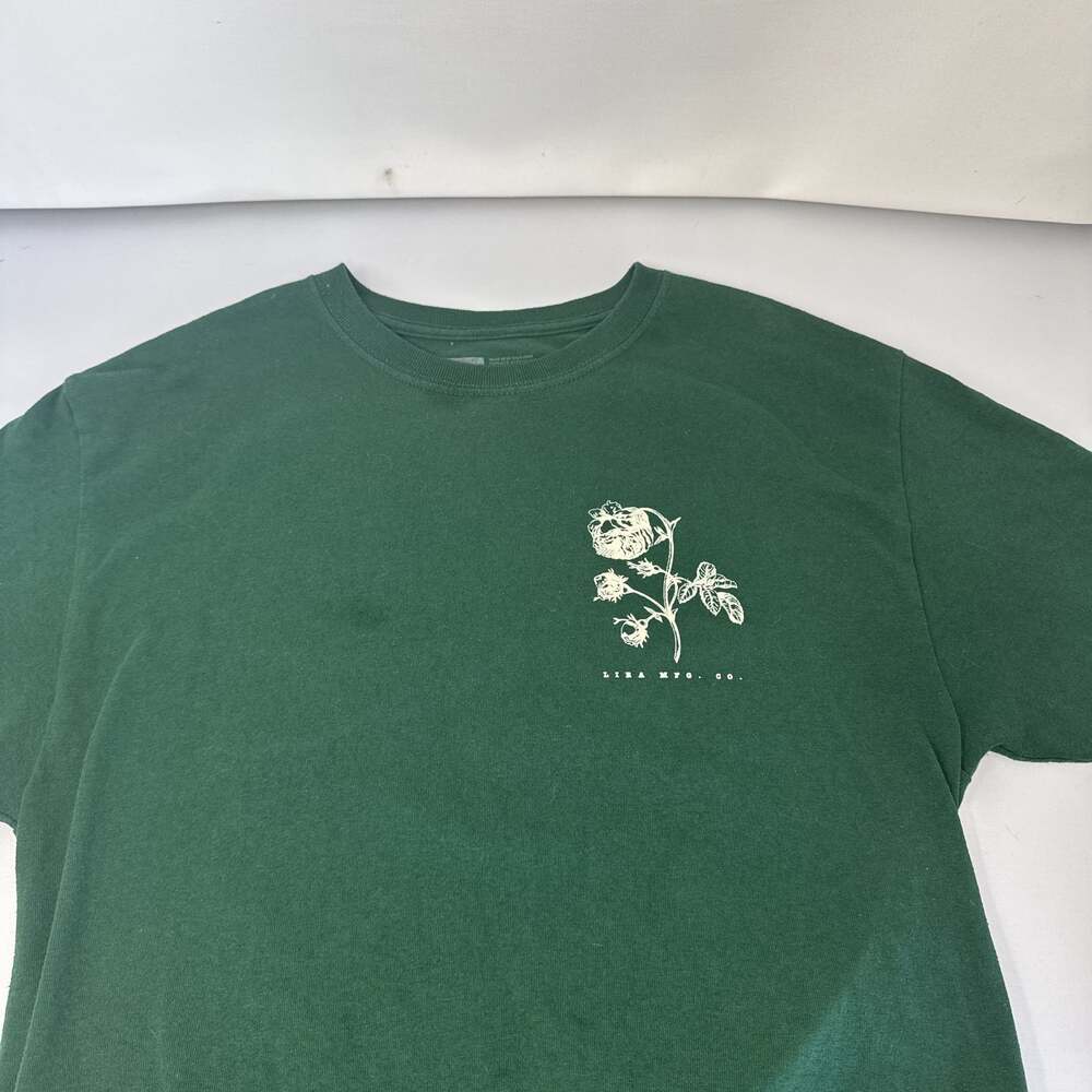 LIRA MFG Co. Pine Greem Caldwell Mens Tee with Floral Graphic
